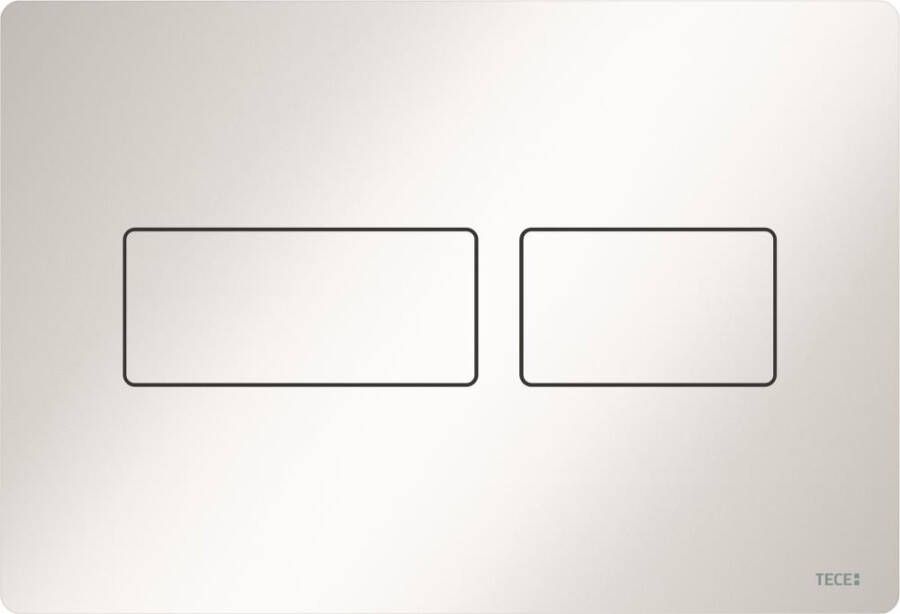 TECE Solid wc-bedieningsplaat voor duospoeling 22 x 15 x 0 6 cm glanzend wit
