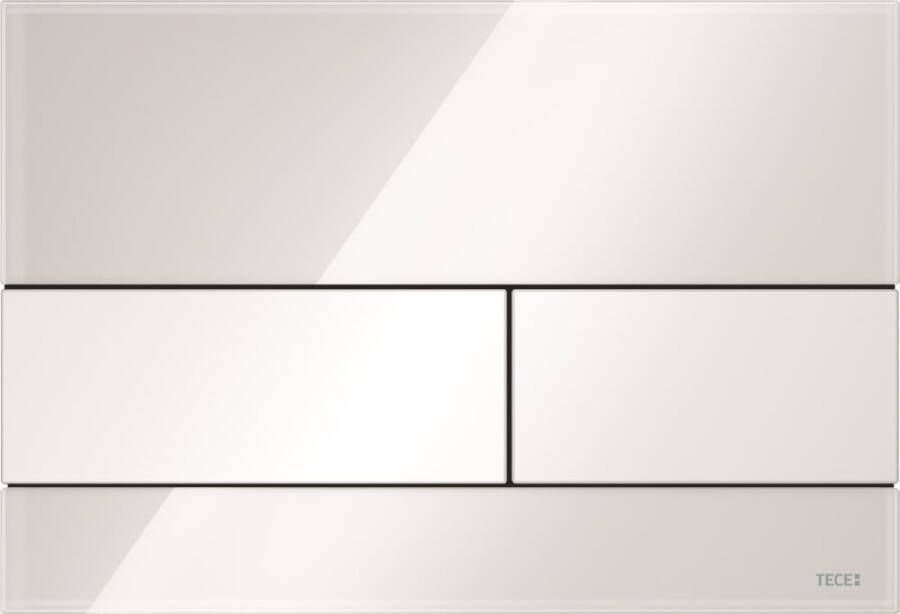 TECE Square wc-bedieningsplaat voor duospoeling 22 x 15 x 1 cm wit