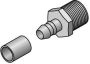 UPONOR Minitec rechte koppeling puntstuk 9 9mm x 1 2"messing(pers x buitendraad ) - Thumbnail 2