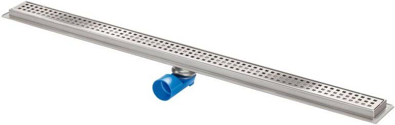 BERG Van den Premium Line Douchegoot rooster RSA 50mm onder - zijuitlaat 50mm waterslot sifon 800x70x95mm(LxBxH ) RVS 304 mat - Foto 2