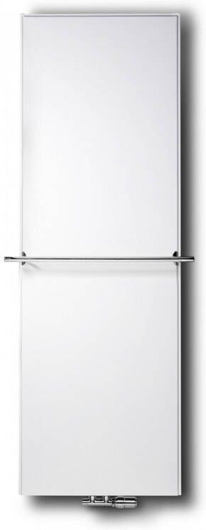 Vasco Flat V Line paneelradiator vlak type 22 500x2000mm 1886W aansluiting 8008 wit structuur 112990500200080080600-0000