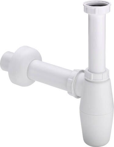 Viega Gootsteenafvoeren Sifon 1.1 4inch met rozet inclusief muurbuis Polypropyleen Wit 109363