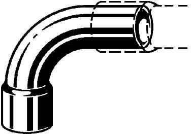 Viega R4 Soldeerfittingen bocht sok-spie 90 gr. 15 mm roodkoper