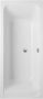 VILLEROY & BOCH Architectura kunststof duobad acryl rechthoekig 180x80cm z. poten wit UBA180ARA2V01 - Thumbnail 4