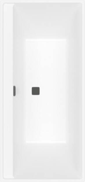 Villeroy & Boch Collaro kunststof inbouw bad acryl rechthoekig zonder poten 160 x 75 x 47 cm mat zwart stone white - Foto 2