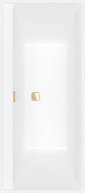 Villeroy & Boch Collaro kunststof inbouw bad acryl rechthoekig zonder poten 170 x 75 x 47 cm gold stone white