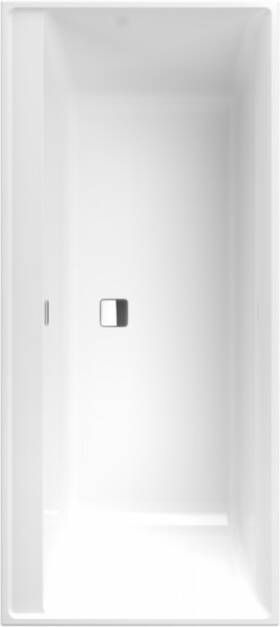 Villeroy & Boch Collaro kunststof inbouw duobad acryl rechthoekig zonder poten 190 x 90 x 47 cm chroom wit alpin