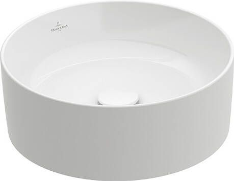 Villeroy & Boch Collaro opzetwastafell rond Ø40cm zonder overloop zonder kraangat ceramic+ stone white 4A1840RW - Foto 2