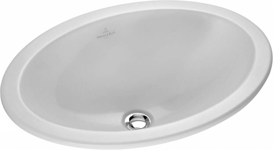 Villeroy & Boch Loop en Friends inbouwwastafel 50x35.5cm met overloop ceramic+ wit 615510R1 - Foto 2