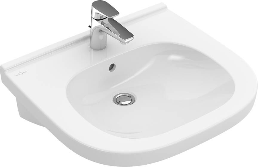 Villeroy & Boch O.novo Vita wastafel Vita met 1 kraangat zonder overloop 60x55cm wit 41196101