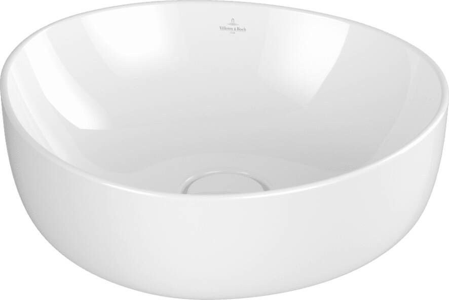 Villeroy & Boch Antao opzetwastafel 40x39 5cm asymmetrisch wit alpin C+