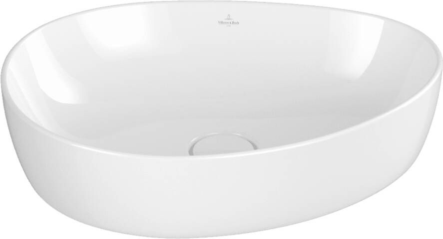 Villeroy & Boch Antao opzetwastafel 51x40cm asymmetrisch wit alpin C+