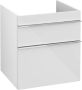 Villeroy & Boch Venticello wastafelonderkast 55.3x59cm 2x lade glossy wit A92301DH - Thumbnail 2