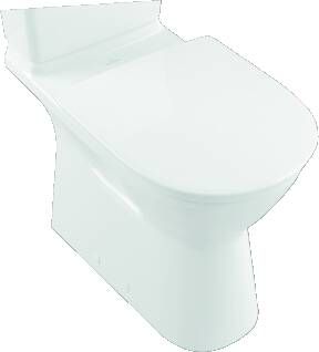 Villeroy & Boch ViCare Diepspoelcloset voor combinatie zonder spoelrand ViCare staand met AntiBac Wit Alpin AntiBac CeramicPlus 4620R0T2