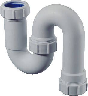 Walraven buissifon kunststof wit 32mm wast fontein uitvoering klemverbinding