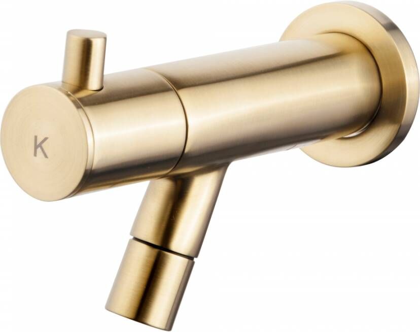 Wiesbaden Amador fonteinkraan met muurbevestiging Kiwa 1 2&apos;&apos; geborsteld messing 22.5722