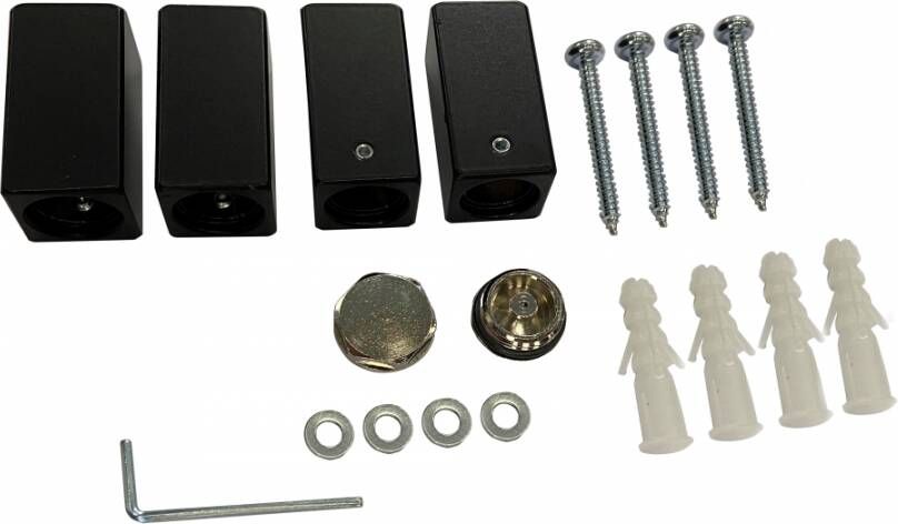 Wiesbaden Bevestigingsset mat zwart T.B.V. Sierradiator Tower