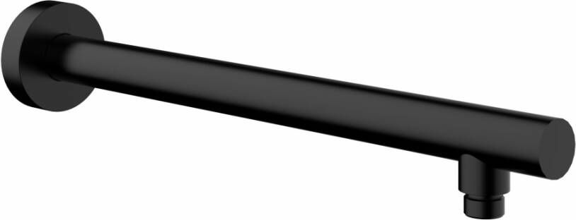 Wiesbaden Douchearm UniMatch Caral | 45 cm | Wandmontage | Messing | Rond | Zwart mat