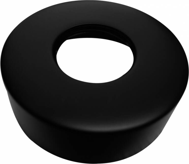 Wiesbaden Caral rozet voor thermostatische regendoucheset opbouw mat zwart 29.6015