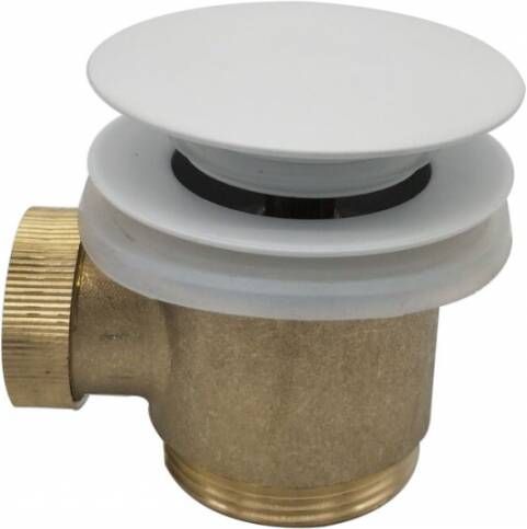 Wiesbaden Caral clickwaste afvoerplug vrijstaand bad 1 2" mat wit 21.6008