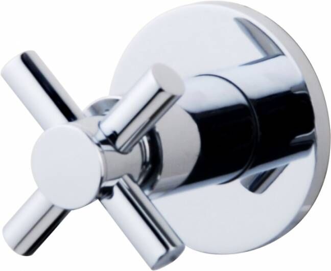 Wiesbaden Cross stopkraan inbouw 1 2&apos;&apos; chroom 29.4117