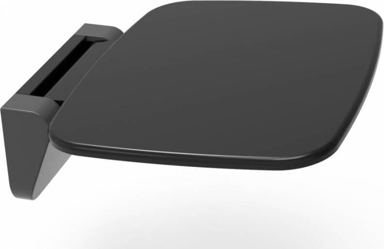 Wiesbaden Douchestoel Wandmontage Duroplast Opklapbaar Glans Zwart - Foto 3