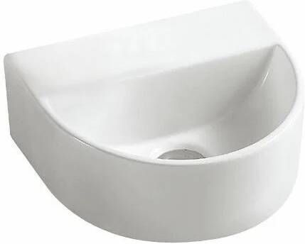 Wiesbaden Fontein Lara | 30x25x12 cm | Keramiek | Wandmontage | Half rond | Wit glans - Foto 4