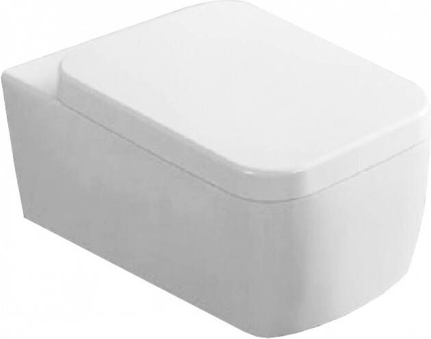 Xellanz Toiletpot Hangend Mila 55 5x37x34cm Wandcloset Keramiek Diepspoel Nano Coating EasyClean Glans Wit met Softclose Toiletbril - Foto 2