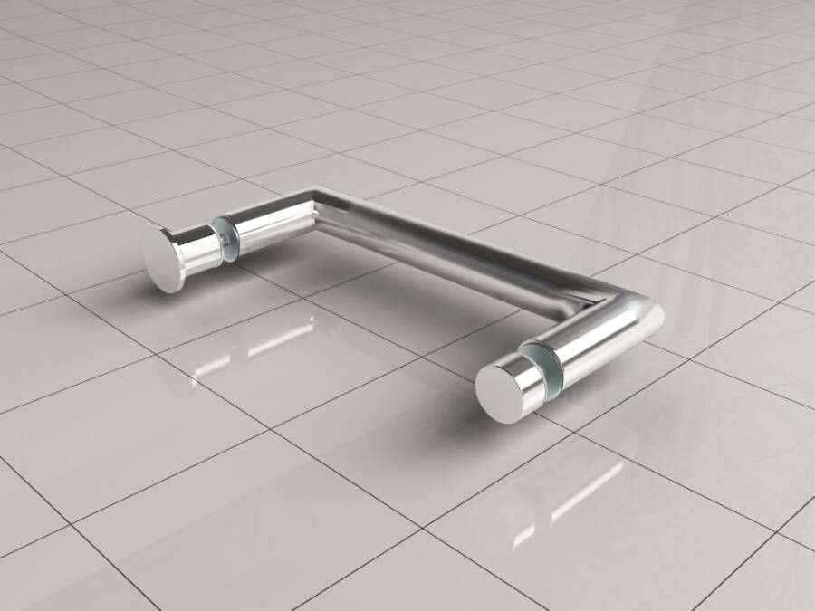 Wiesbaden Deurgreep type 4 | Universeel | 16.5 cm | Chroom - Foto 2