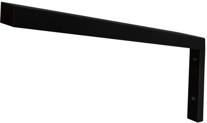 Wiesbaden Modul support beugel 40 x 14 cm L-vorm mat zwart