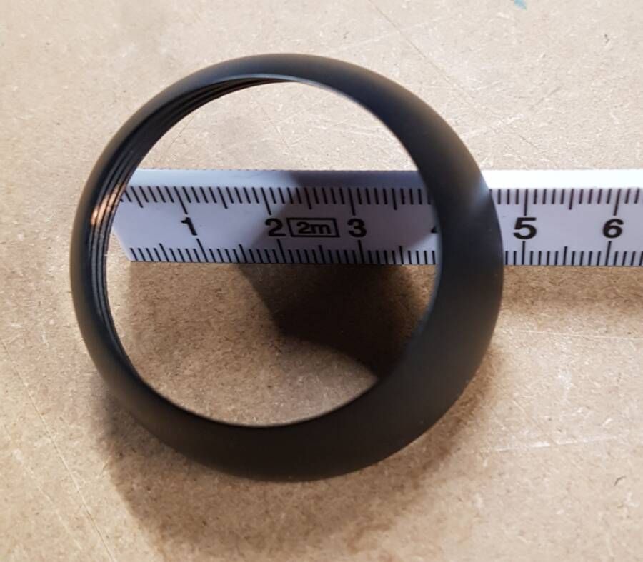 Wiesbaden reserve onderdeel kapje achter hendel inbouwkraan mat zwart - Foto 1