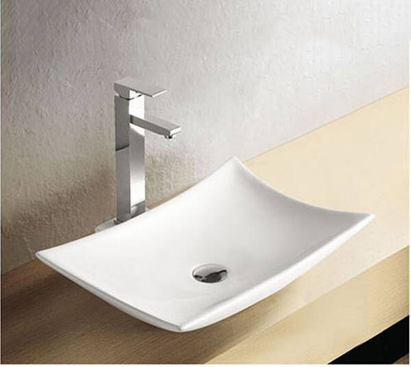 Wiesbaden Waskom Xellanz Scala | 56x37x10.5 cm | Keramiek | Vrijstaand | Rechthoekig | Wit - Foto 5