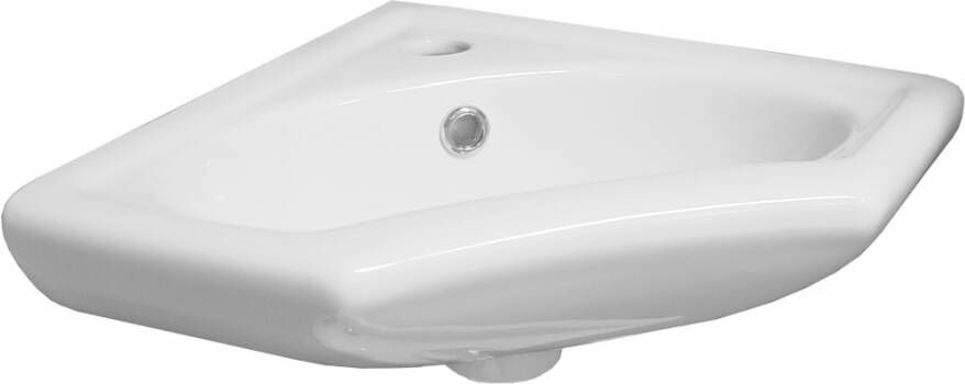 Xellanz Fontein Trevi Hoek 35x35x15cm Keramiek Glans Wit met Overloop - Foto 2