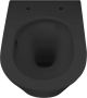 Wiesbaden Vesta rimless hangend toilet met Tornado-flush 42 x 36 x 52 5 cm mat zwart - Thumbnail 2