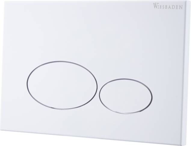 Wiesbaden X32 Metal drukplaat voor inbouwreservoir mat wit 32.4678