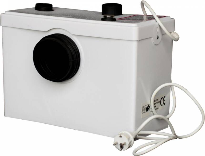 Wiesbaden Xellanz Voldac toilet vergruizer 600Watt 220V wit - Foto 2