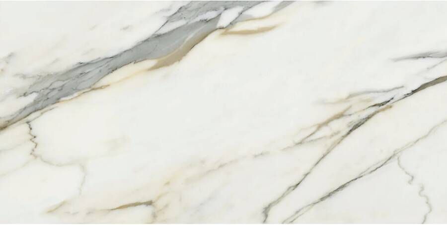 Ape Grupo Vloertegel Calacatta Borghini 60x120 cm Gepolijst Wit Marmerlook