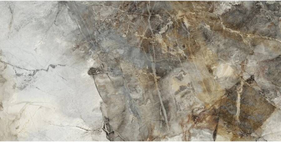 Ape Grupo Vloertegel Gold Hard 60x120 cm Gepolijst Grijs Marmerlook