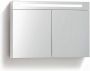 Aqua Royal Spiegelkast 80 cm Tl Verlichting & Stopcontact 4 Kleuren Leverbaar Grey Oak - Thumbnail 2