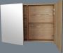 Sanilux Spiegelkast Wood 80x70x16cm Massief eiken Softclose 3 Legplanken - Thumbnail 2
