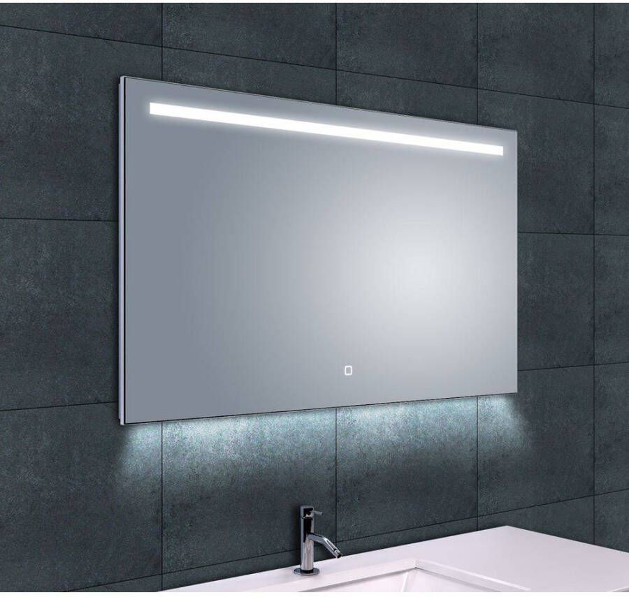 Aqua Splash Ambi+ Condensvrije Spiegel 100X60 cm Met Dimbare Led Verlichting