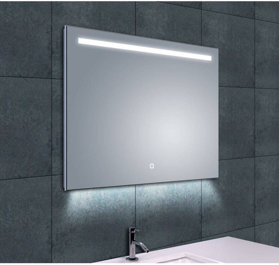 Aqua Splash Ambi+ Condensvrije Spiegel 80X60 cm Met Dimbare Led Verlichting