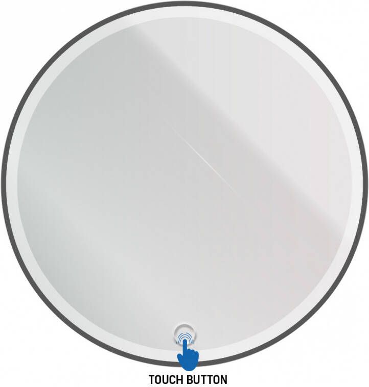 Boss & Wessing Badkamerspiegel BWS Allen Incl. Led 80 Cm Zwart