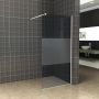 Aqua Splash BWS Inloopdouche Pro Line Rookglas met Middenband 8 mm Nano Coating Mat Wit Profiel en Stang Proline 90x200 cm Mat Wit Profiel - Thumbnail 2