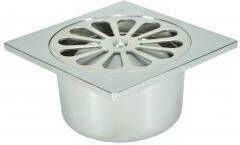 Aqua Splash Chroom ABS doucheput 10x10 onder 40 mm