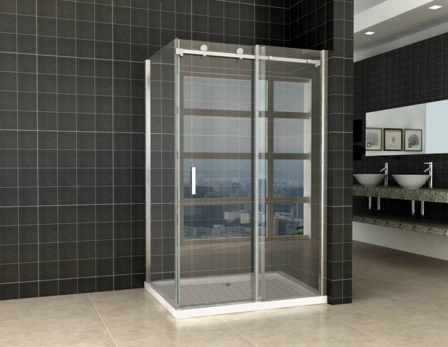 Aqua Splash Douchecabine Schuifdeur 120X80X200 cm 8 mm Glas Met Nano Coating