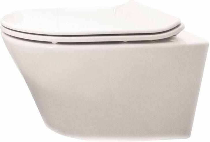 Aqua Splash Hangtoilet Vesta Rimless Diepspoel Wit