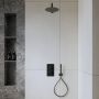 Boss & Wessing BWS Inbouw Regendouche | Colorato | 25cm Stortdouche met Handdouche | Muuruitloop | Gunmetal | SET - Thumbnail 2