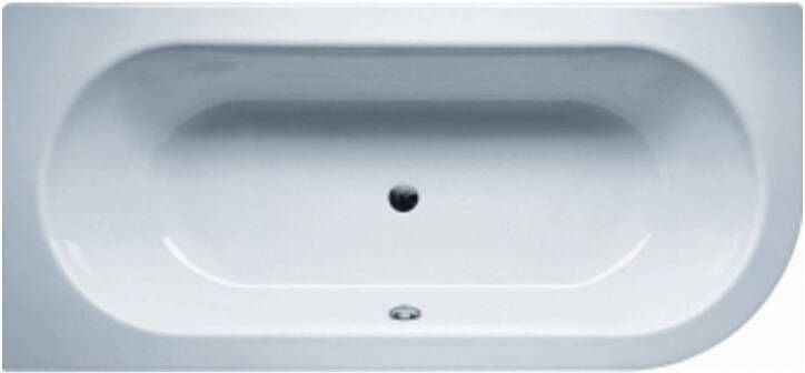 Bette Starlet Ligbad B80xL175cm 52cm met gat rechthoek met overloop Plaatstaal Pergamon 6660-001