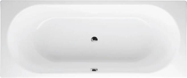 Bette Starlet Ligbad B80xL175cm 52cm met gat rechthoek met overloop Plaatstaal Pergamon 1450-001